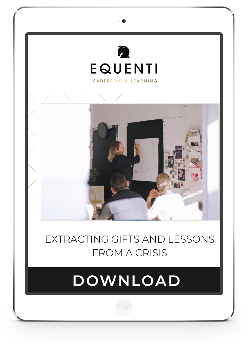 Extracting gifts and lessons from a crisis